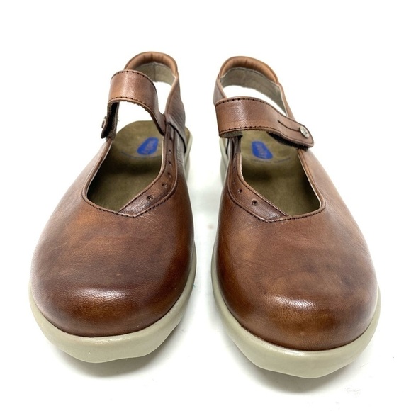 Wolky Drio Comfort Sandals Cognac Vegi Leather - Picture 3 of 7